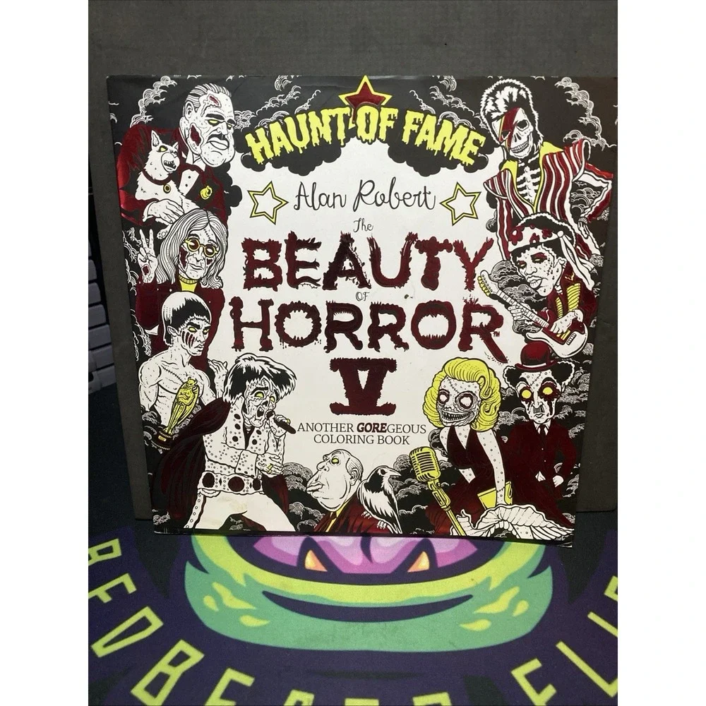 Beauty of Horror V Goregeous Adult Coloring Book, Alan Roberts, Haunt of Fame